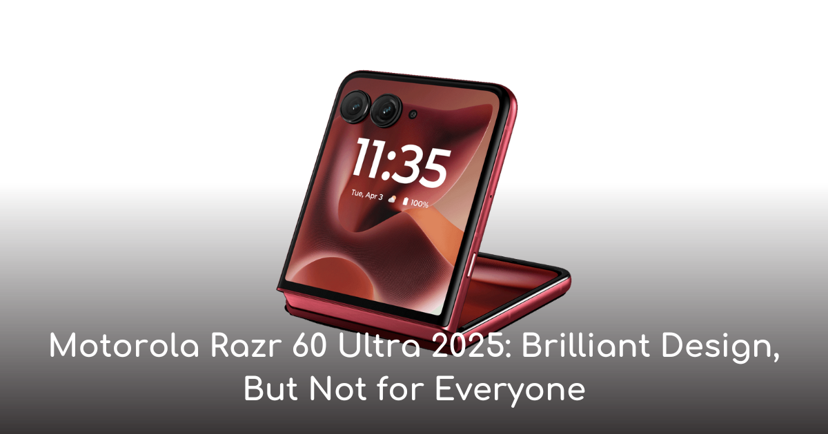 Thumbnail for motorola razr 60 ultra 2025: brilliant design, but not for everyone