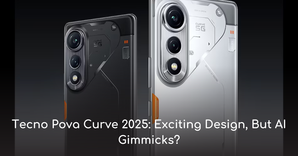 Thumbnail for tecno pova curve 2025 exciting design, but ai gimmicks