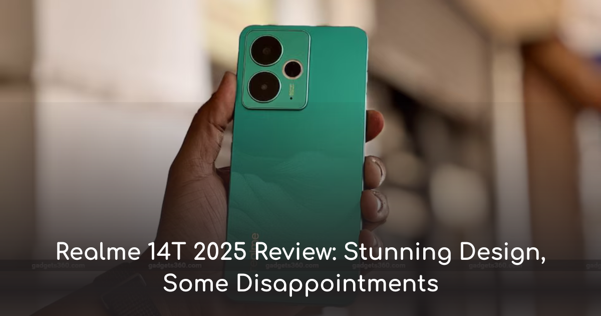 Thumbnail for realme 14t 2025 review stunning design, some disappointments