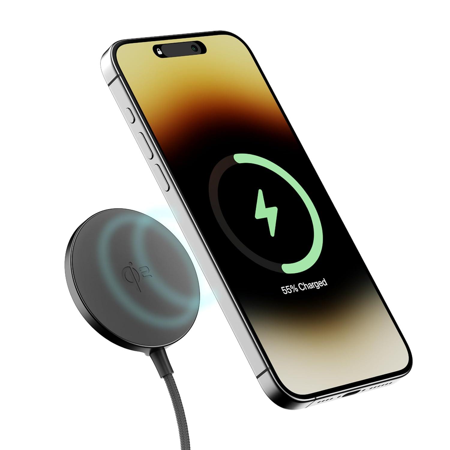 ambrane 15w qi2 magsafe wireless charger 2