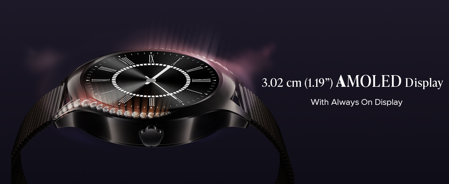 Stunning 1.19" Amoled display