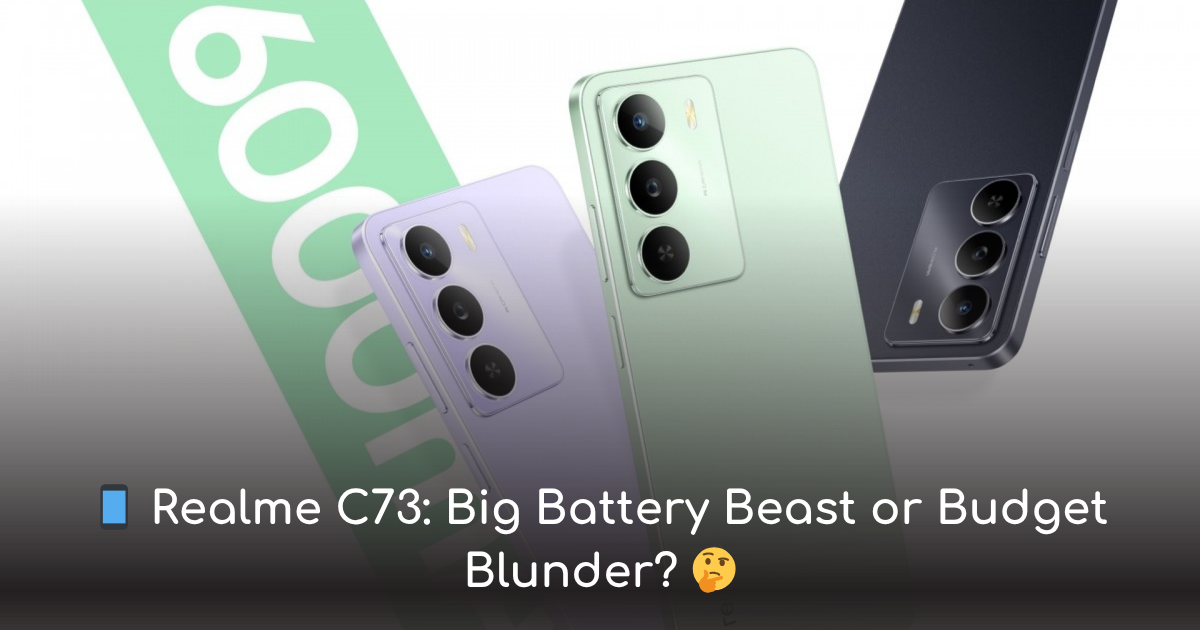 Thumbnail for realme c73 (2025): big battery, bold compromises
