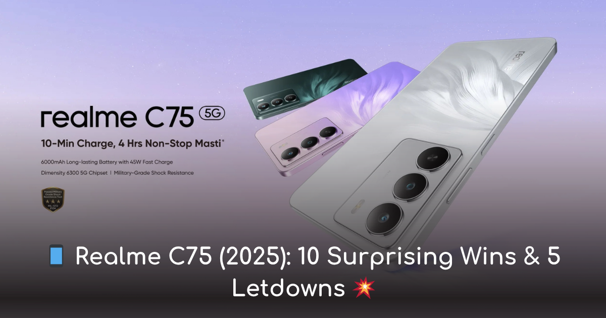 realme c75 (2025): 10 surprising wins & 5 letdowns