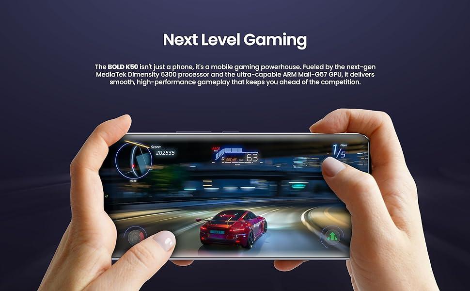 Blu bold k 50 Gaming Performance Mobile Gaming Beast